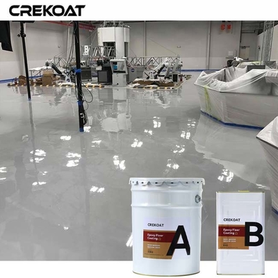 High Gloss Topcoat Self Leveling Epoxy Floor Coating For Factories Warehouses