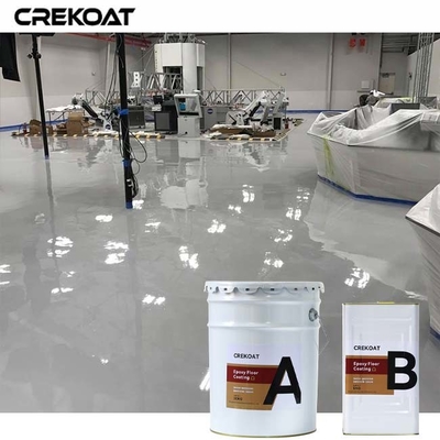 High Gloss Topcoat Self Leveling Epoxy Floor Coating For Factories Warehouses