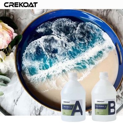 1/1 Clear Epoxy Resin Creates A Glossy High-End Aesthetic On Wood And Stone