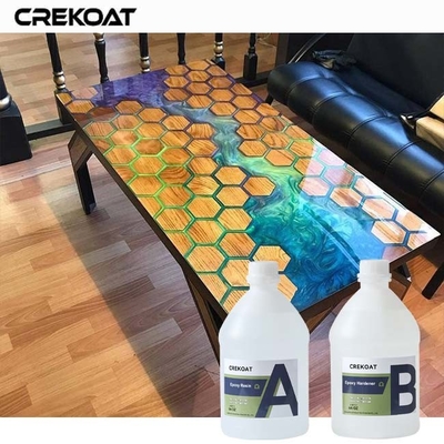 UV Protection Art Clear Resin Offers A Sleek Polished Look For Custom Tabletops