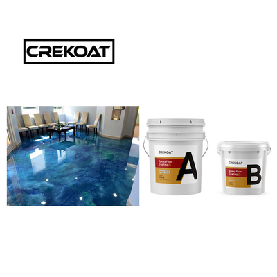 100% Solids High Build Metallic Epoxy Coating 3mm Antimicrobial