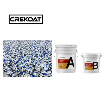 Seamless Flake Epoxy Resin Floor Coating Self Leveling 12 Months Shelf Life