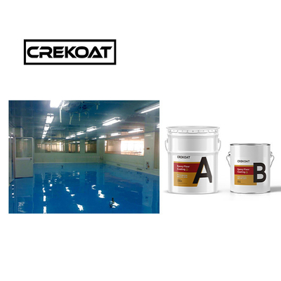 Waterborne 2 Pack Water Based Floor Coating Recoatable High Build 3mm