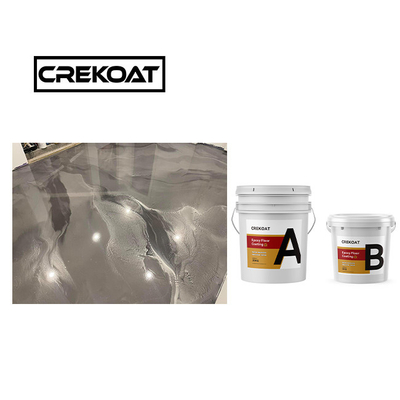 Hardened Metallic Epoxy Floor Coating Pigments Non Toxic Epoxy Paint VOC Free
