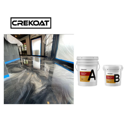 Non Toxic Metallic Epoxy Flooring Resin Clear Epoxy Polyaspartic Base