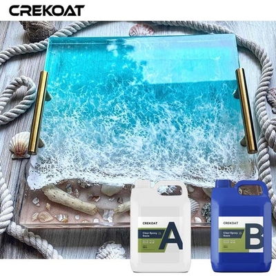 Glossy Transparent Deep Pour Epoxy Resin For Paintings Sculptures Tabletops
