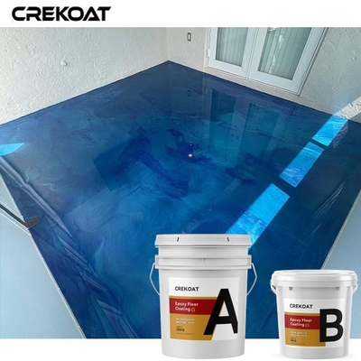 Seamless Metallic Epoxy Floor Coating Resists Dirt Dust And Liquids