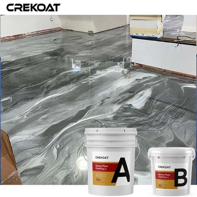 Seamless High Gloss Metallic Floor Paint With Pigments Blend Dynamic Swirl