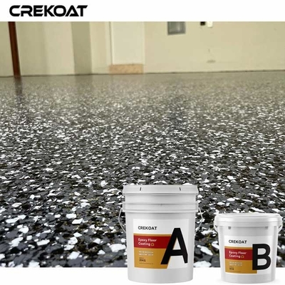 Residential Epoxy Flake Floor Coating Customizable For Hospital