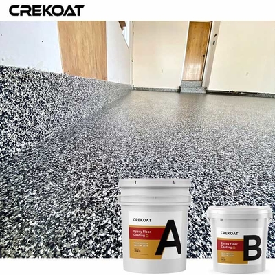 MSDS Epoxy Flake Floor Coating Scratches Resistant Easy To Clean