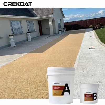 Natural Pebbles Epoxy Stone Concrete Resurfacing For Contemporary Look