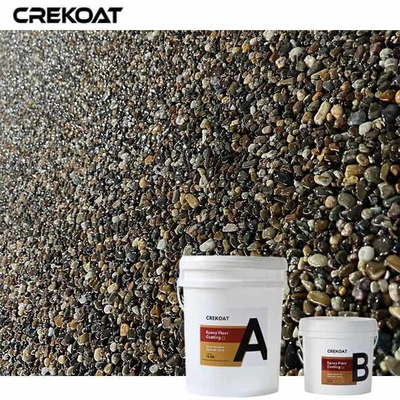 High-Gloss Epoxy Resin Washed Pebble Stone Epoxy Anti-Slip  For Safety